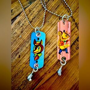 Absolutely Adorable Artist Made Necklaces Crafted from Vintage Children’s Toys